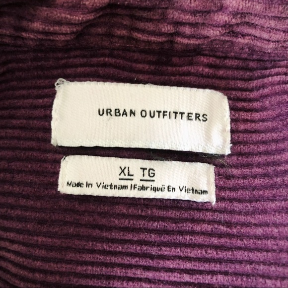 SOLD Urban Outfitters Purple Corduroy Shirt Jacket - Picture 6 of 6